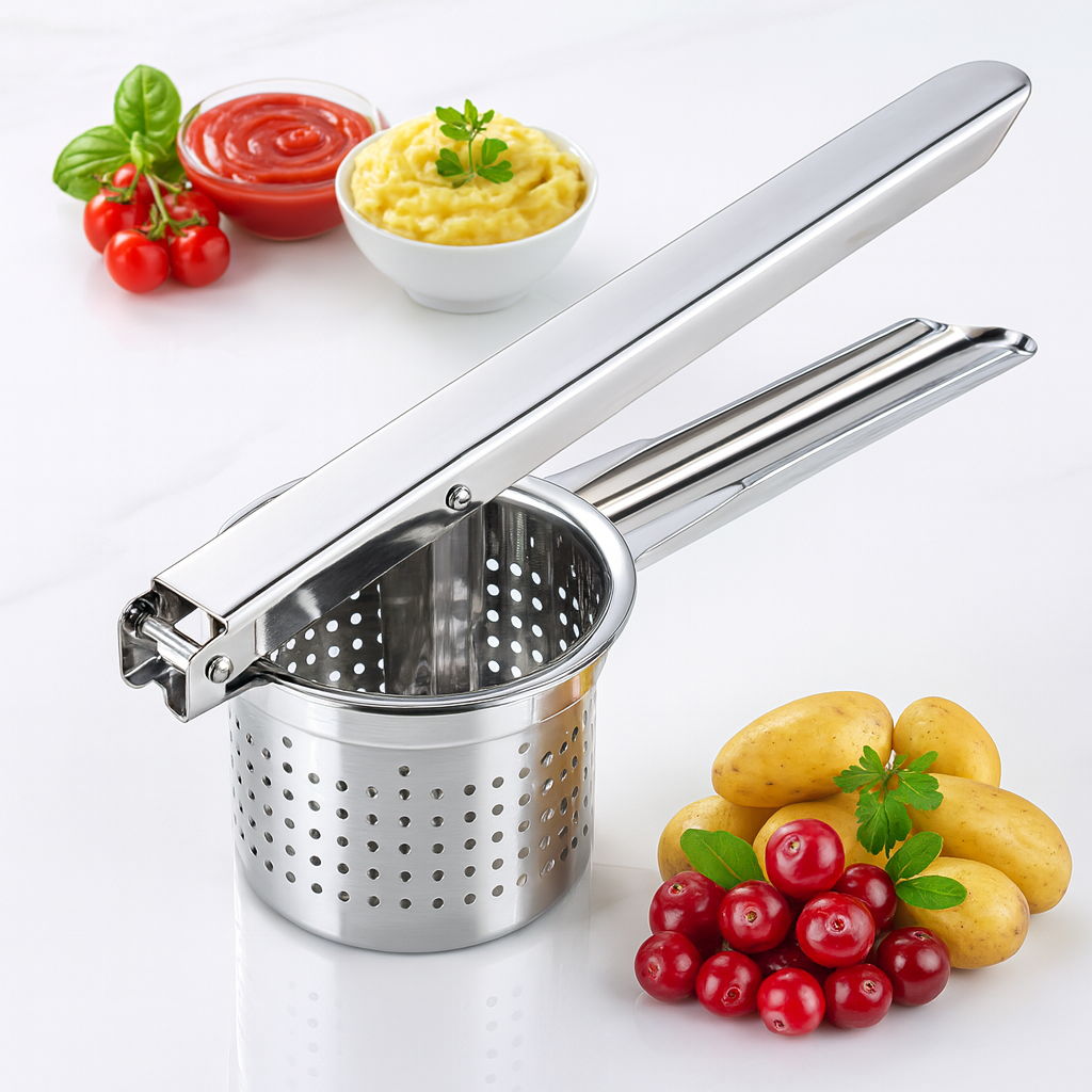 PressGenix Stainless Steel Vegetable And Fruit Press