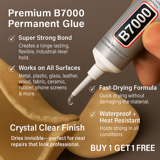 Premium B-7000 Permanent Glue - Buy 1 Get 2 FREE (Pack of 3)
