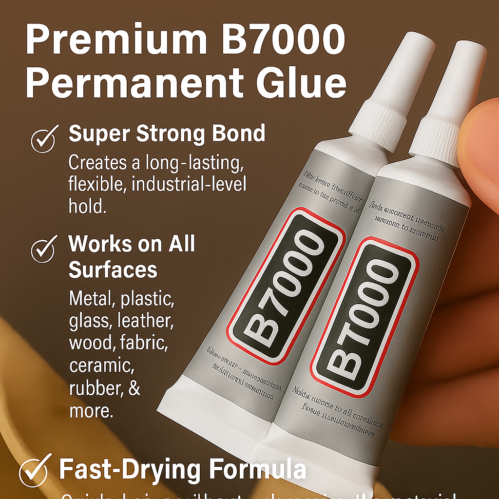 Premium B-7000 Permanent Glue - Buy 1 Get 2 FREE (Pack of 3)